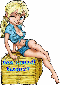Gif animé Bon samedi femme